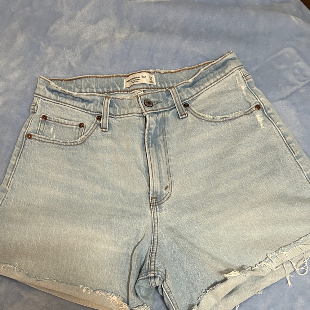Abercrombie & Fitch Light Blue Jean Shorts